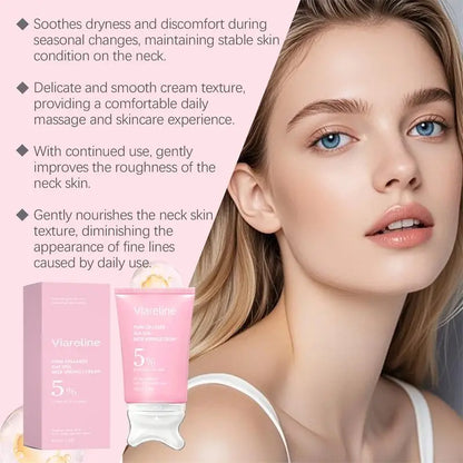 PDRN Collagen Neck Cream 90G Gently Moisturize Reduce Neck Lines Refreshing Non-Sticky Firming Lifting Neck Massage Cream
