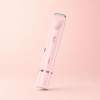 Depiladora electrica rosa 2 en 1 - angulo tres cuartos